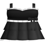 Black & White Baby Doll Dress v2