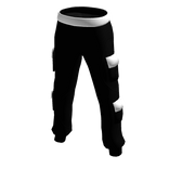 Black and white cargo pants