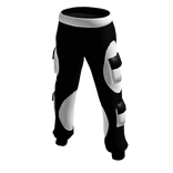 Black and white cargo pants