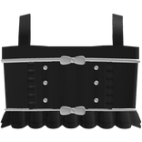 black and white cute top