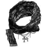 Black & White Headscarf Wrap