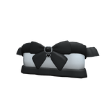 Black and White laced crop top