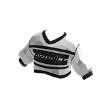 Black and White Long Sleeve Crop Top