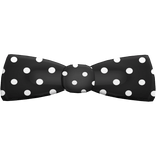 Black and White Poka Dot Bow Tie