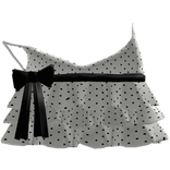 black & white summer ruffled kawaii cute tank top
