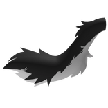 Black And White Wolf Tail