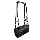 Black animal print bag