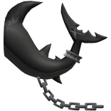 Black Anime Shark Tail w/ Chains