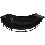 Black Archive Wrapped Chrome Scarf w/ Chain