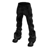 Black Archive Zipper Jeans w/ Boots