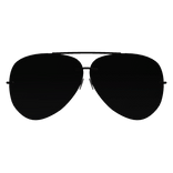 Black Aviator Sunglasses [PBR]