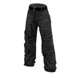 Black Baggy Cargo Jeans