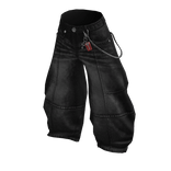 Black Baggy Ferrari Jeans