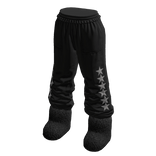 Black Baggy Pants w/ Furry Boots