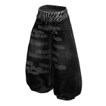 Black Baggy Skater Zebra Denim