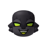 Black Bastoh Happy Face