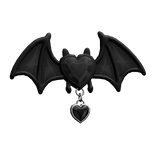 ♡ Black Bat Hair Clip
