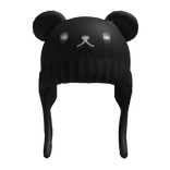 Black Bear Face Beanie