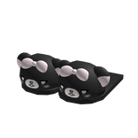 ♡ black bear slippers