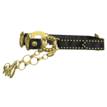 Black Belt in Gold w Chain/Gems