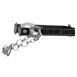 Black Belt in Silver w Chain/Gems