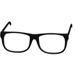 black big emo glasses