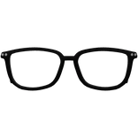 ♡ ꒰ black big square glasses ꒱