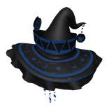 Black Blue Enchanted Mindweaver Hat