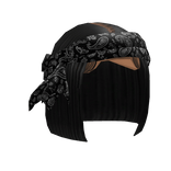 Black Bob W/ Black Headscarf