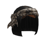 Black Bob W/ Forest Headscarf