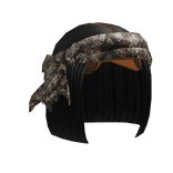 Black Bob W/ Forest Headscarf V2