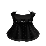 Black Bow Flared Dress
