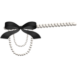 Black Bow Pearl Waist Belt 3.0