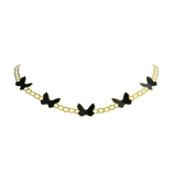 Black Butterfly Necklace 3.0 Gold