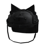 Black Camo Swat Helmet w/ Cat Ears
