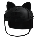 Black Camo Swat Helmet w/ Dog Ears