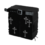 Black Cargo Pants 1.0 w/ Crosses