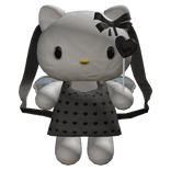 ♡ black cartoon kitty backpack