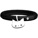 ♡ black cat collar