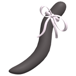 black cat tail with pink ribbon