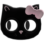 Black Cat With Following Eyes Enchanted Brooch 1.0