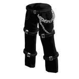Black chain pants