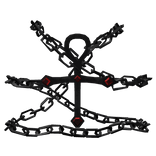 Black Chained Jewel Cross