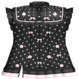 ꒰ ୨୧ ꒱ black cherry blossom dress
