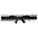 Black choker with ribbon