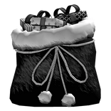 Black Christmas Santa Claus Gift Bag Backpack