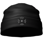 Black Chrome Cross Beanie