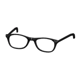 black chrome cross glasses 