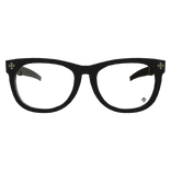 Black Chrome Glasses w Gold