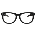 Black Chrome Glasses w Silver